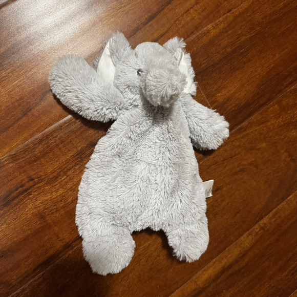 Elegant Baby Lucky the Elephant Snuggler Plush Security Blanket Stuffed Animal - Picture 4 of 16